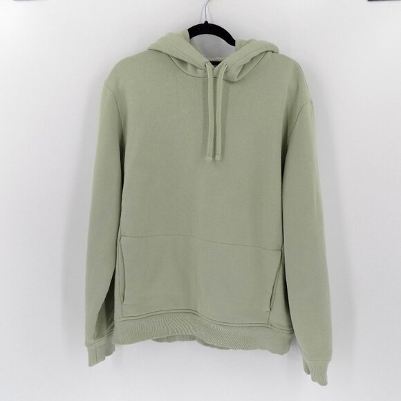 Everlane The French Terry Hooded Sweatshirt Size Large Light Green - Picture 1 of 4